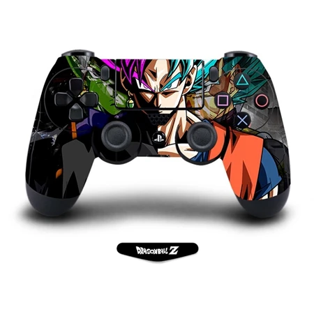 Dragon Ball защита для кожи наклейка для Playstation 4 PS4 Pro тонкий контроллер наклейка аксессуары с Литт наклейка для бара - Цвет: QBTM0570-1pcs