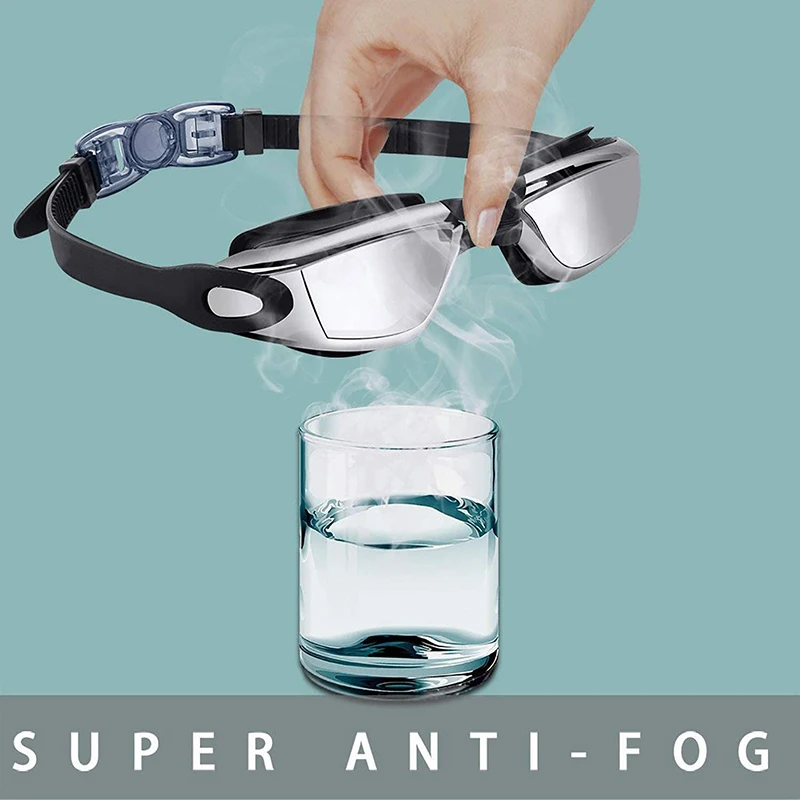 

Очки для плавания для мальчиков и девочек, регулируемые незапотевающие Мягкие силиконовые очки для плавания с УФ-защитой и переносицей