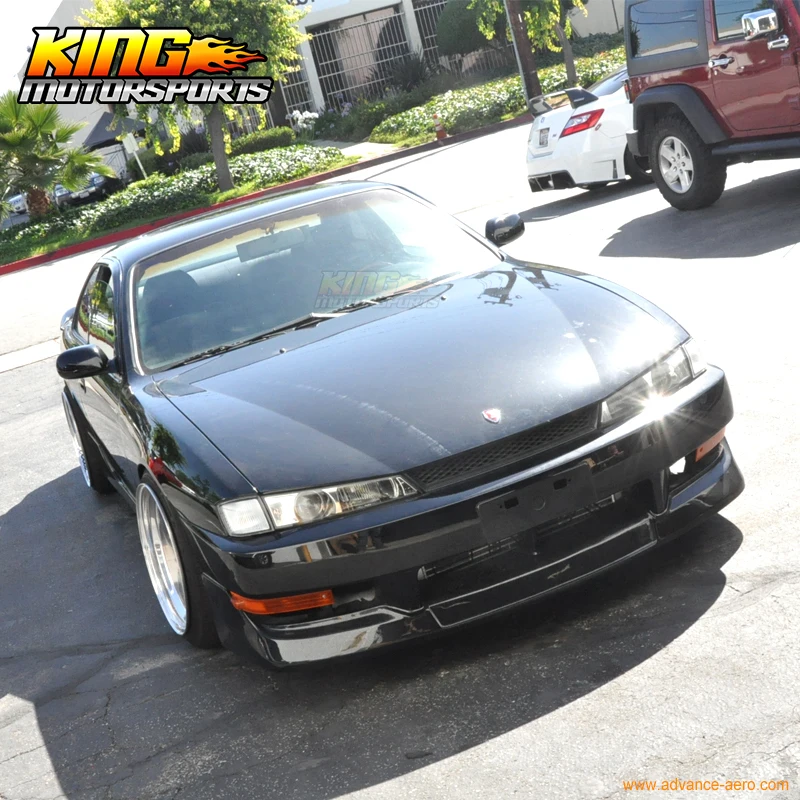Подходит для NISSAN 240SX S14 SR20 Silvia KOUKI JDM GR STYLE переднего бампера губ Global БЕСПЛАТНАЯ