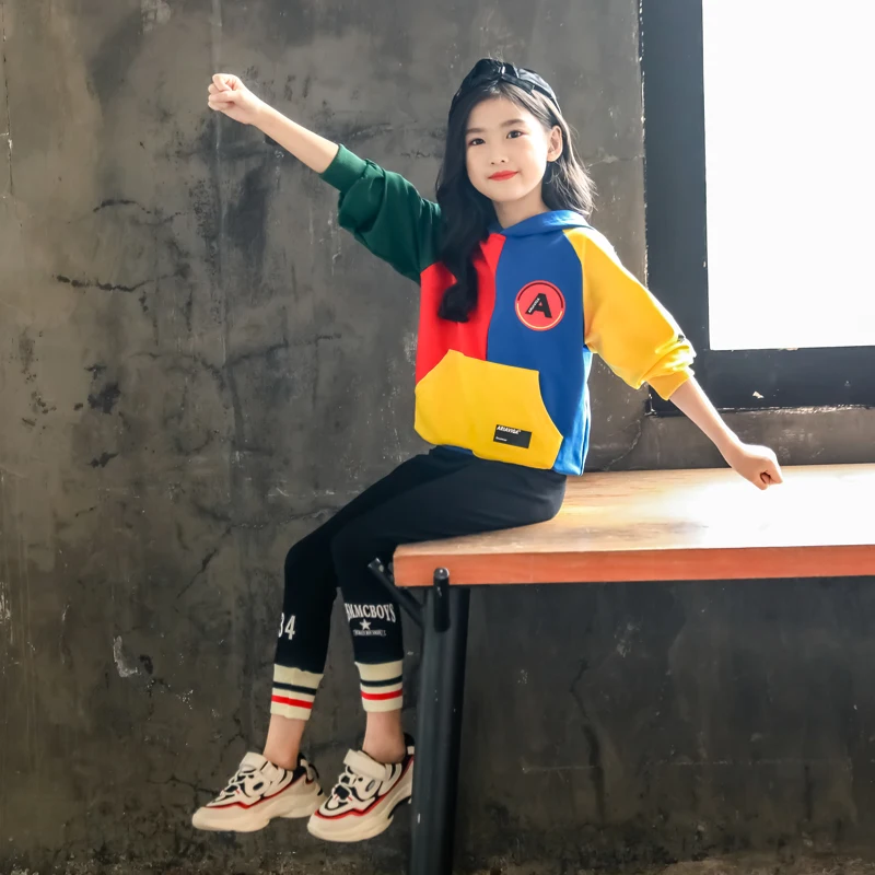 Детский спортивный костюм повседневный комплект одежды для девочек Зефир с