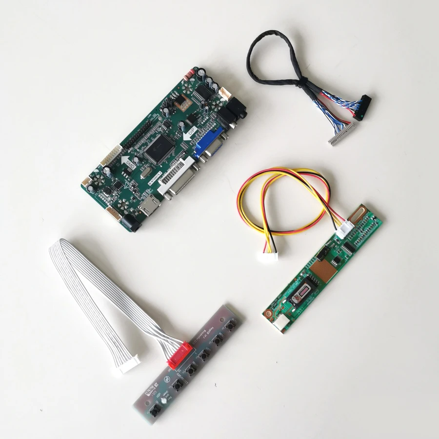 

For TM133XG-02L06/02L07/02L08A CCFL LVDS 20-Pin LCD Monitor 1024*768 13.3" M.NT68676 Controller Drive Card DVI VGA DIY Kit