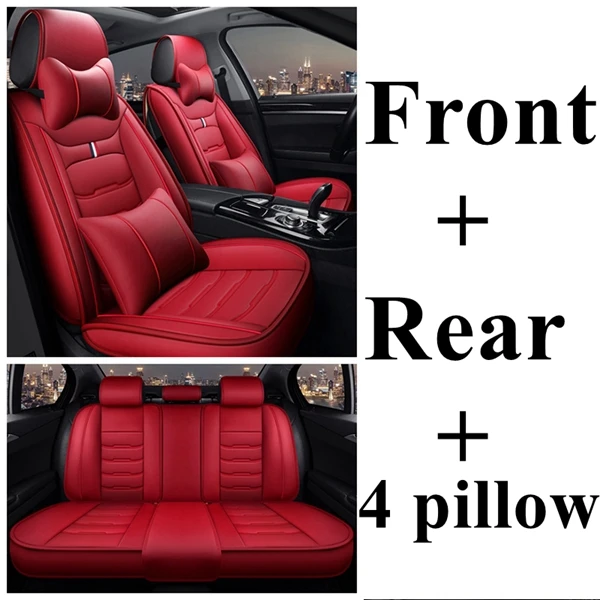 red luxury Dingdian передняя+ задняя крышка сиденья автомобиля для KIA Picanto Ceed Sportage Soul rio CERATO rio 3 Carnival Maxima SHUMA K2 K3 K4 K5 - Название цвета: red luxury