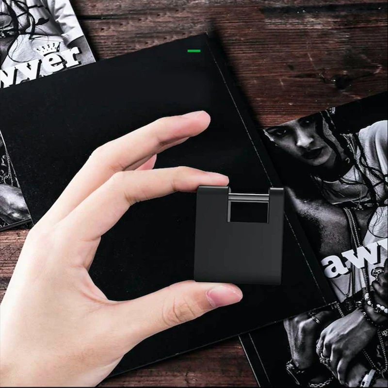 Smart Fingerprint Padlock Door Lock Security Locker Usb Rechargeable Ip65 Waterproof Luggage Case Anti Thief | Безопасность и