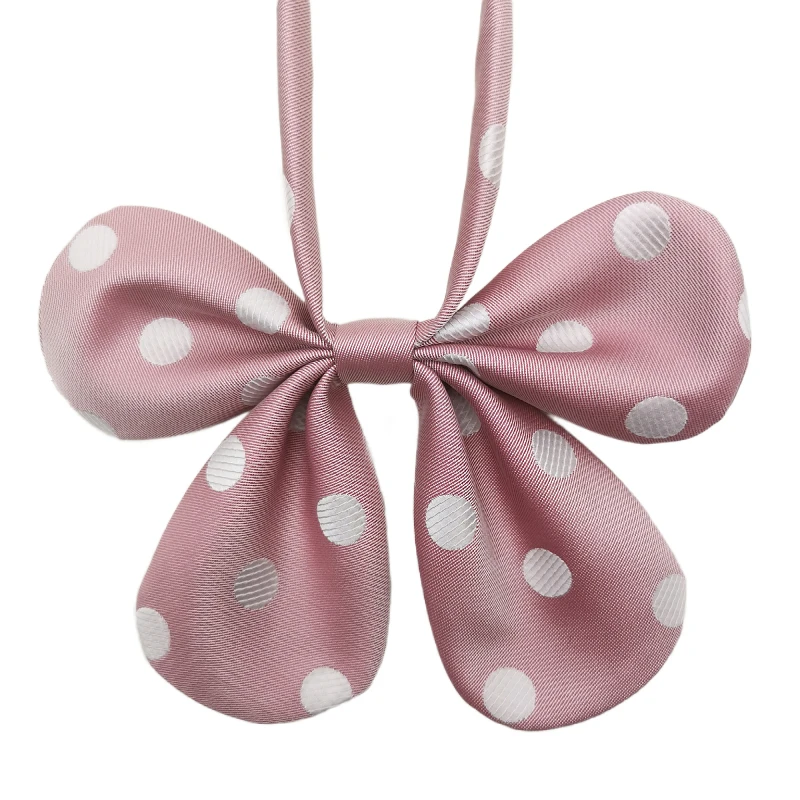 Butterfly Rabbit Ear Polka Dot Bow Tie Student JK Sailor Suit College Style Uniform Cute Cherry Knot Female pink tie | Аксессуары для