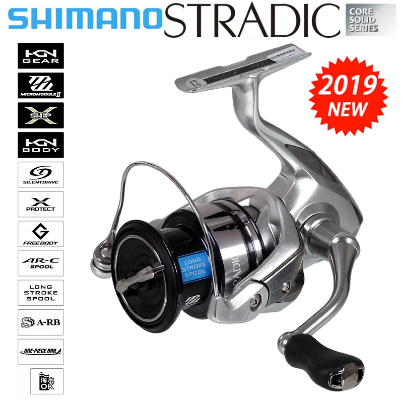 Новинка 2019 спиннинговая Рыболовная катушка SHIMANO STRADIC FL
