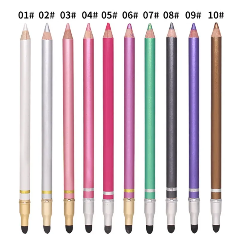 Cosmetic Glitter Shimmer Eyeshadow Pencil Multi-Color Long Lasting Matte Eye Shadow Personality Fashion Comfortable And Breath | Красота и