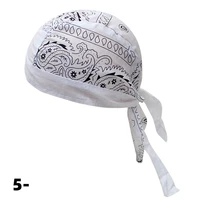 outdoor sport bandana cycling headscarf cap quick dry cotton pirate cycling hat elastic adjustable cancer chemo cap men women