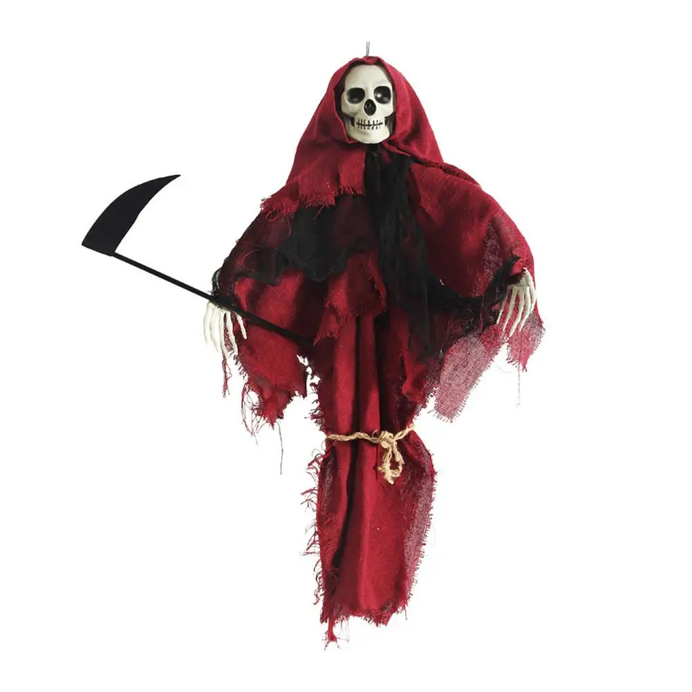 

Horror Grim Reaper Hanging Ghost Halloween Decorations Accessories Props Haunted House Bar Club Party Scary Decoration Prop