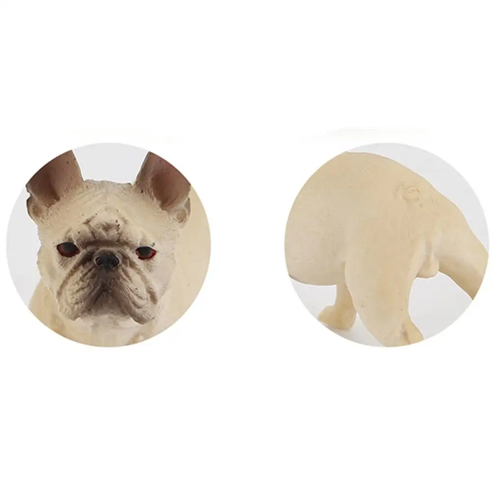 

Children's Toy Simulation Bulldog Model Static Micro Landscape Decoration Figure Gift Desktop Ornaments"