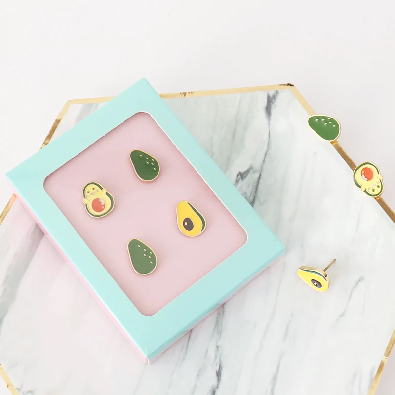 4 шт./коркор. булавки в форме авокадо Офисная переплетная пробковая доска