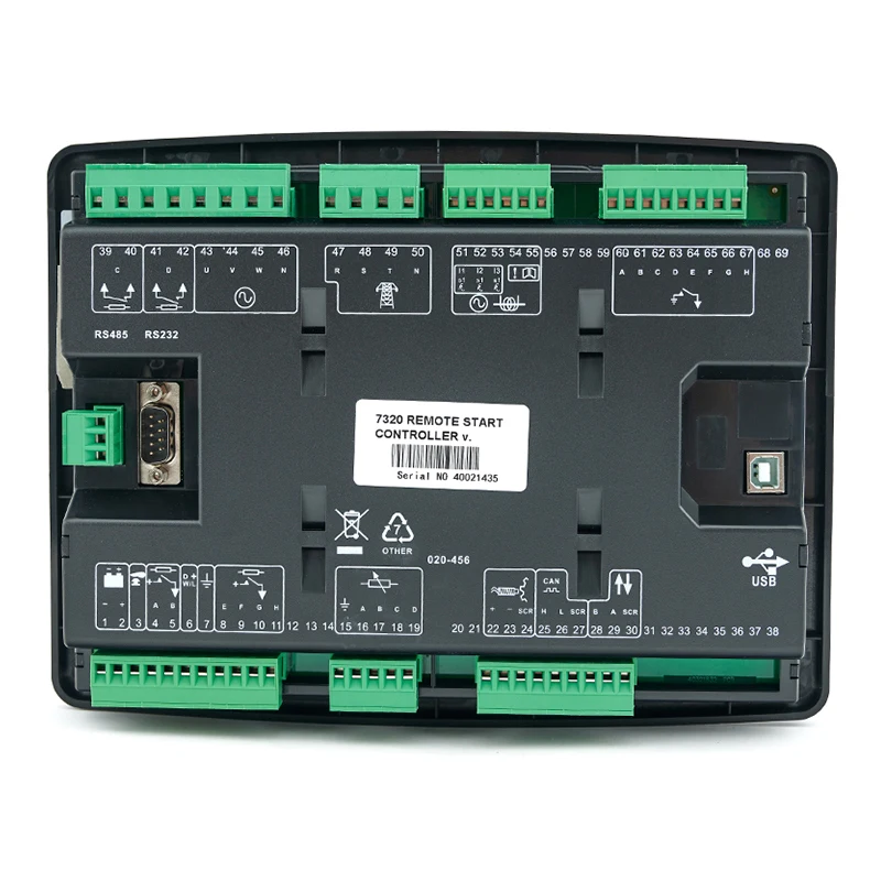 Free Shipping DSE7320 Generator Spare Parts ATS controller DSE 7320 Automatic Remote LCD Display Auto Generation Controller |