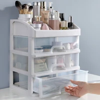 2 4 layers jewelry container make up case brush holder organizers box makeup organizer drawers plastic cosmetic storage box