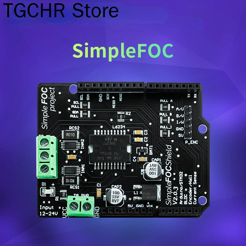 

Simplefoc щит v2.0.4 FOC BLDC контроллер серводвигателя