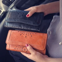 women lady pu leather wallet purse long handbag clutch box bag phone card holder