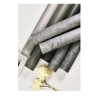 3m6m retro cement gray selfadhesive wallpaper waterproof dormitory restaurant cafe bedroom living room for home decoration