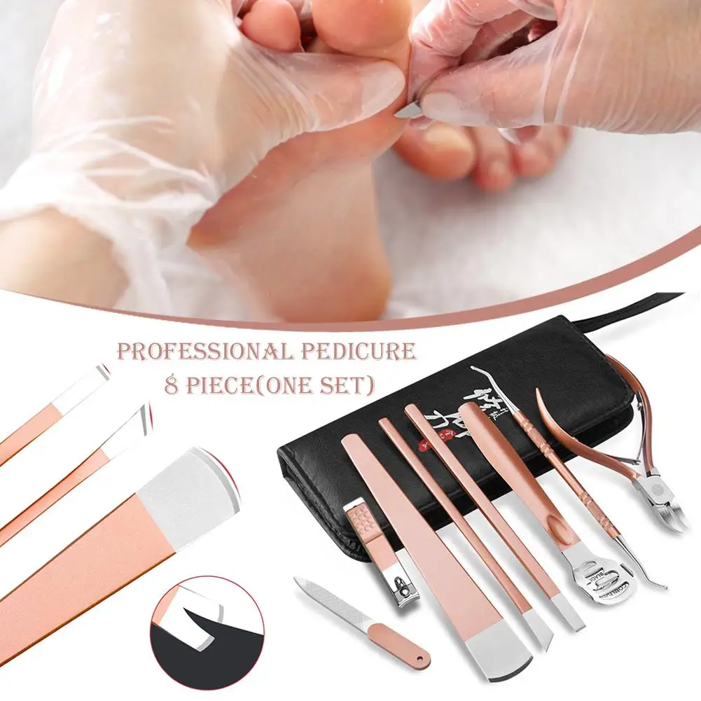 Nail Pedicure Set Stainless Steel Manicure Kit Care Tool For Dead Skin Callus Removal Nair Tools |
