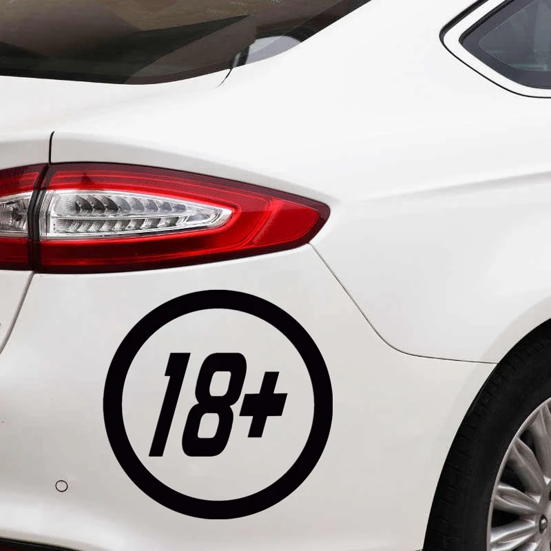 

30445# Various Sizes car sticker 18+ car decal waterproof stickers on car truck bumper rear window vinyl die cut no bg