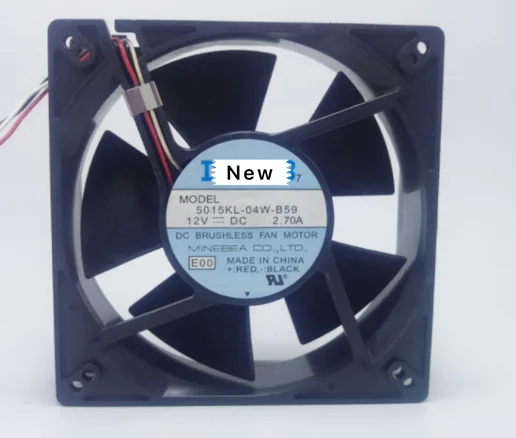 

For NMB-MAT 5015KL-04W-B59 E50 DC 12V 1.0W 3-Wire 127X127X38mm Server Cooling Fan