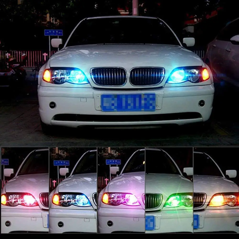 2 шт. автомобисветильник светодиодные RGB лампы T10 W5W с дистанционным управлением 194