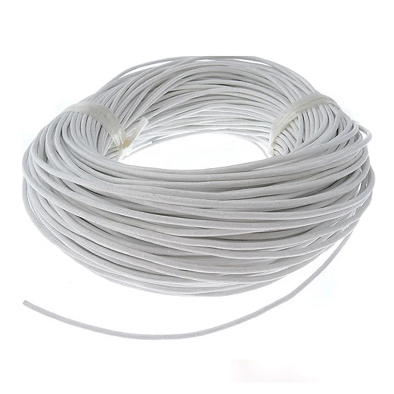 45 м 2 мм натуральный Цвет Натуральная кожа шнур с круглым сечением для кроссовок