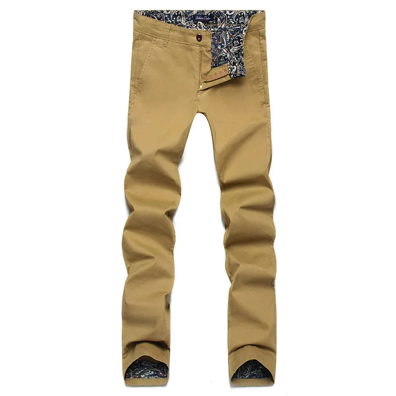 Облегающие мужские хлопковые брюки высокого качества в деловом стиле Army 28