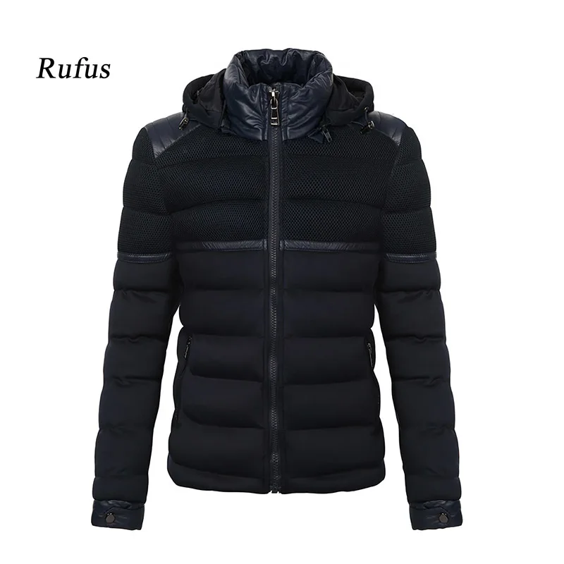Высококачественная Мужская зимняя куртка парка с длинными рукавами ветровка