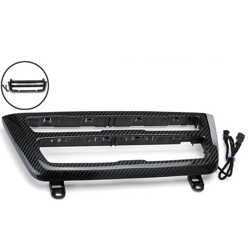 

Car Carbon Fiber Radio Trim LED Ambient Light Interior Door AC Panel Decorative Light For-BMW 3 Series F30/F31