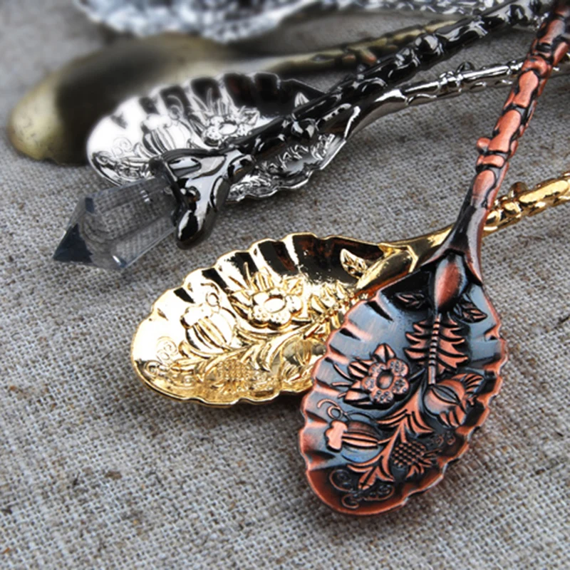 6 шт Ретро Кофе ложка Нержавеющая сталь йогурт для арбуза десерт магазин