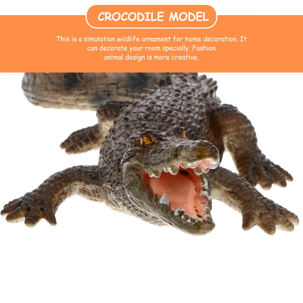 

1pc Simulation Crocodile Model Preschool Education Cognitive for Child
