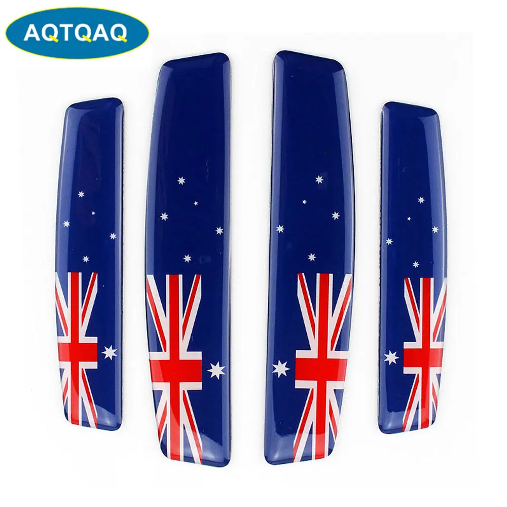 

4PC/SET Australia Flag Car Door Edge Guard Strip Scratch Protector Anti-collision Trim door edge Guard Stickers