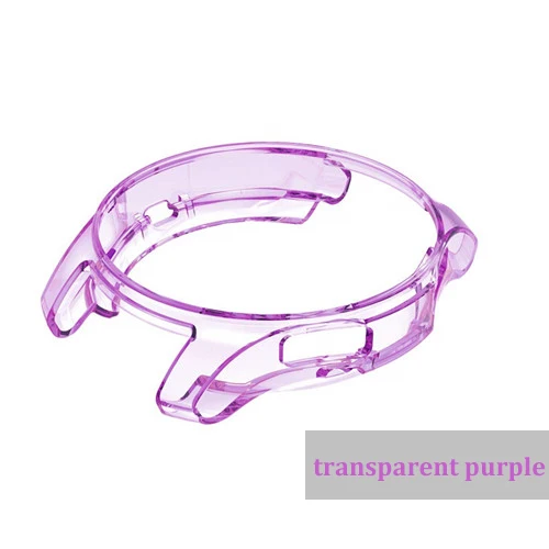 transparent purple Gear S3 frontier для samsung Galaxy Watch 46 мм 42 мм чехол на ремешке Мягкий ТПУ покрытие все вокруг защитная оболочка рамка аксессуар - Band Color: transparent purple