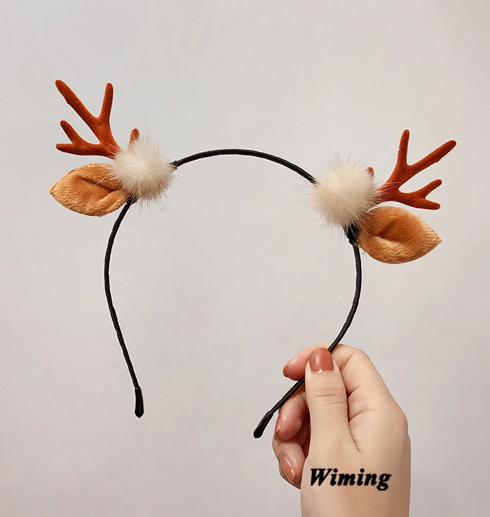 Повязка на голову с оленем праздничные аксессуары для волос день рождения