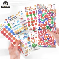 mr paper 4 designs 1 pcbag ins style so cute series sequins hand account diy decor collage material plain sheet stickers