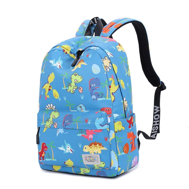 Dinosaur Printing School Backpack for teenagers Boys Girls Breathable lightening burden canvas school bags Casual backpacks