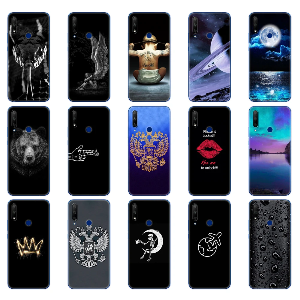 for honor 9x global case honor 9x premium case silicon tpu soft back cover phone case for huawei honor 9x premium stk lx1 bumper free global shipping