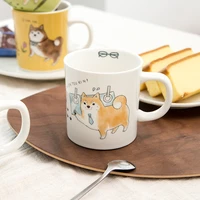 japanese cute cartoon mug creative ceramic mug for couple with handle personalised tazas de ceramica student juice mug mm60mkb