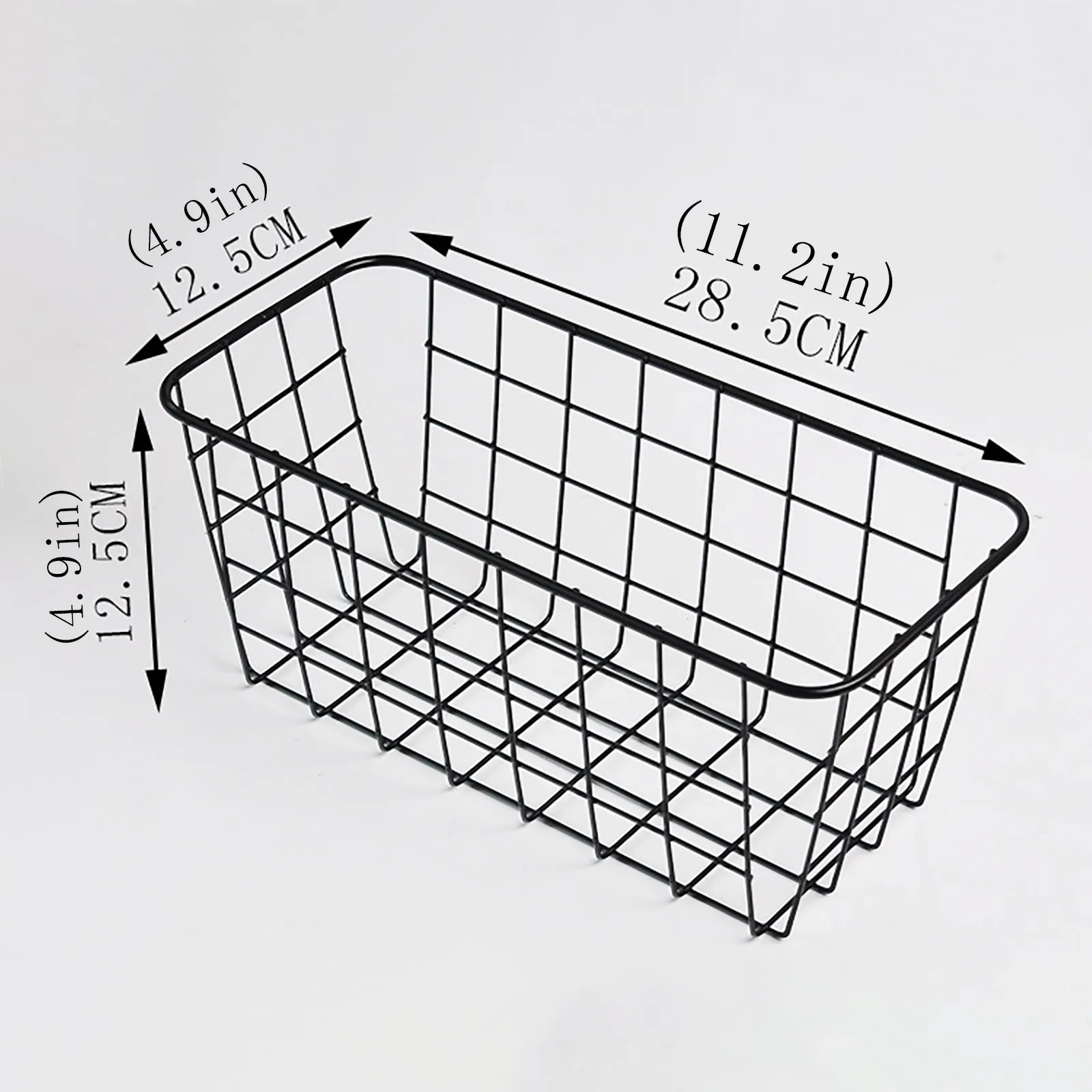 

No Drilling Wall Hanging Mounted Metal Wire Baskets Kitchen Bathroom Accessories Organization Shower Shelf Wall Storage Racks