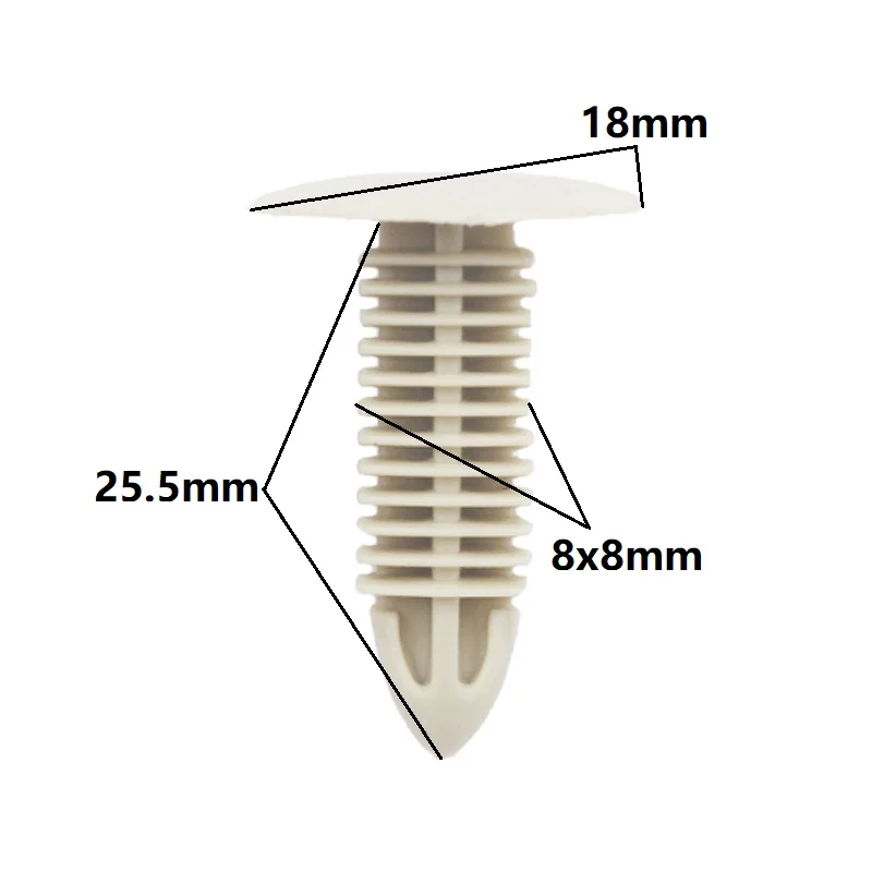 KE LI MI фиксатор для отделки БАГАЖНИКА АВТОМОБИЛЯ 8 мм пластиковая заклепка