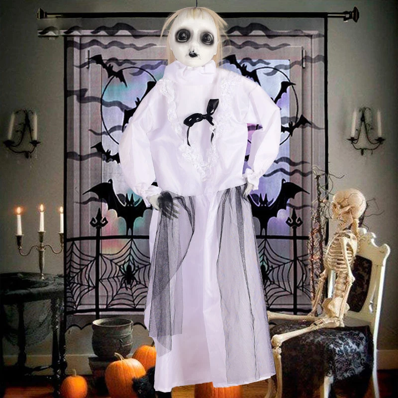 

Horror Scream Hanging Halloween Ghost Scary Skull Halloween Party Decoration Electric Spooky Bar Club Creepy Halloween Props