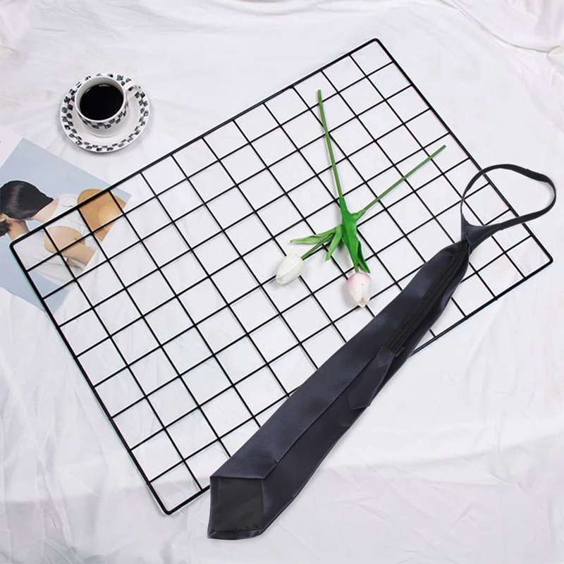 Мужской темно-синий галстук из полиэстера на молнии | Аксессуары для одежды