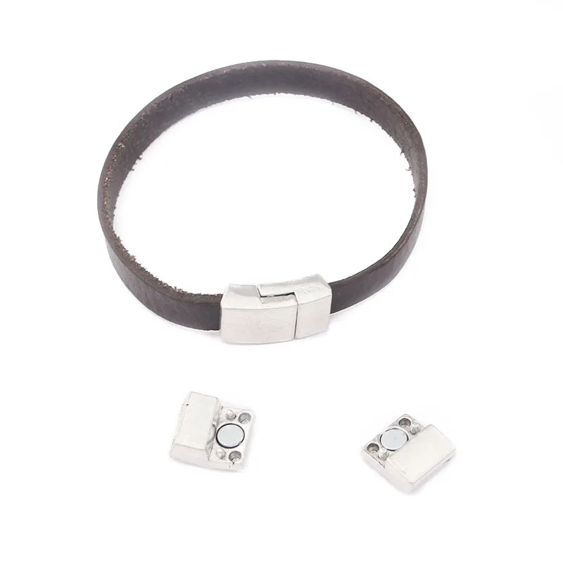 2 комплекта тибетские серебряные/Бронзовые прочные плоские магнитные застежки