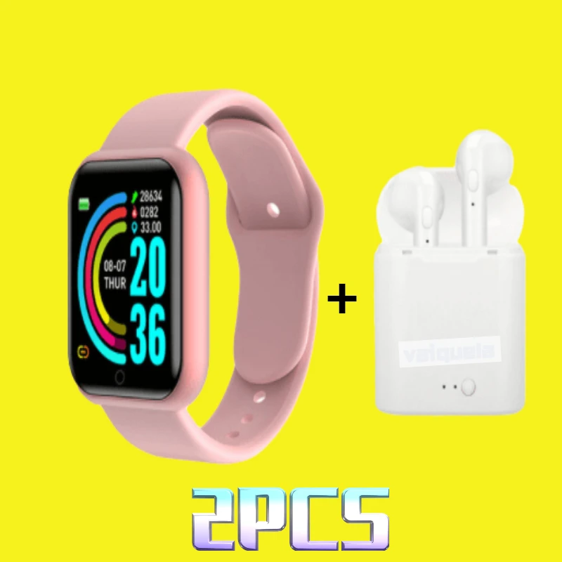 

Y68 Smart Sports Watch Unisex Digital Clock Sport Wristband Heart Rate and Blood Pressure Monitor часы мужские Bluetooth headset