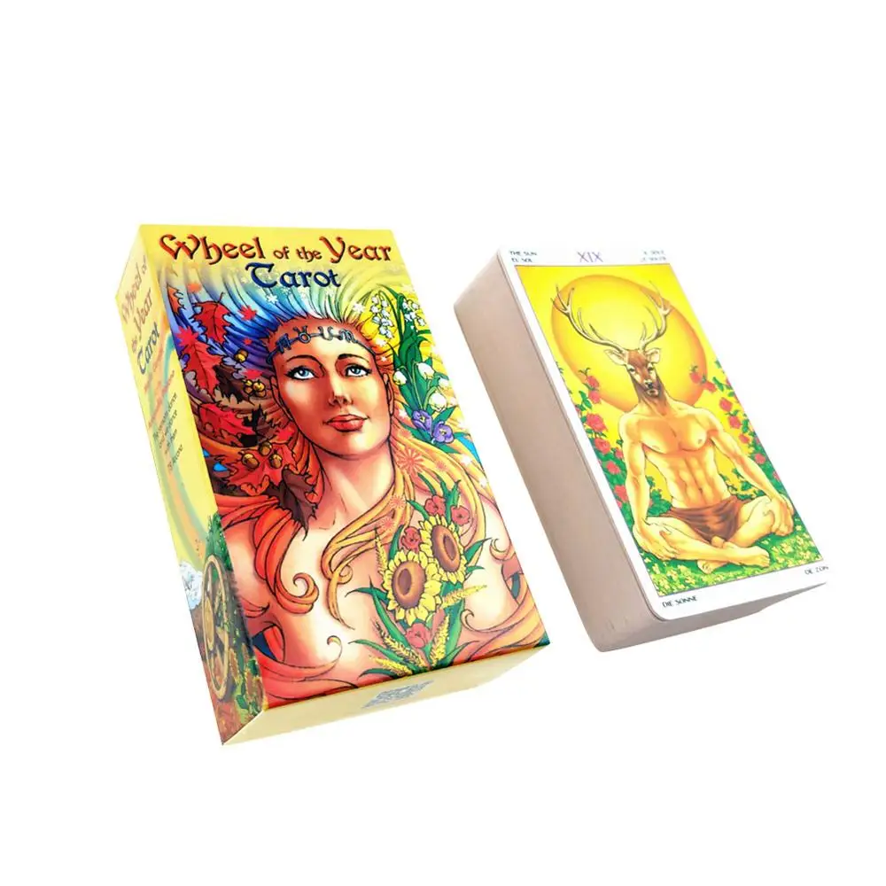 Настольная игра 78-card Wheel Of The Year Read Fate Tarot Card для личного использования