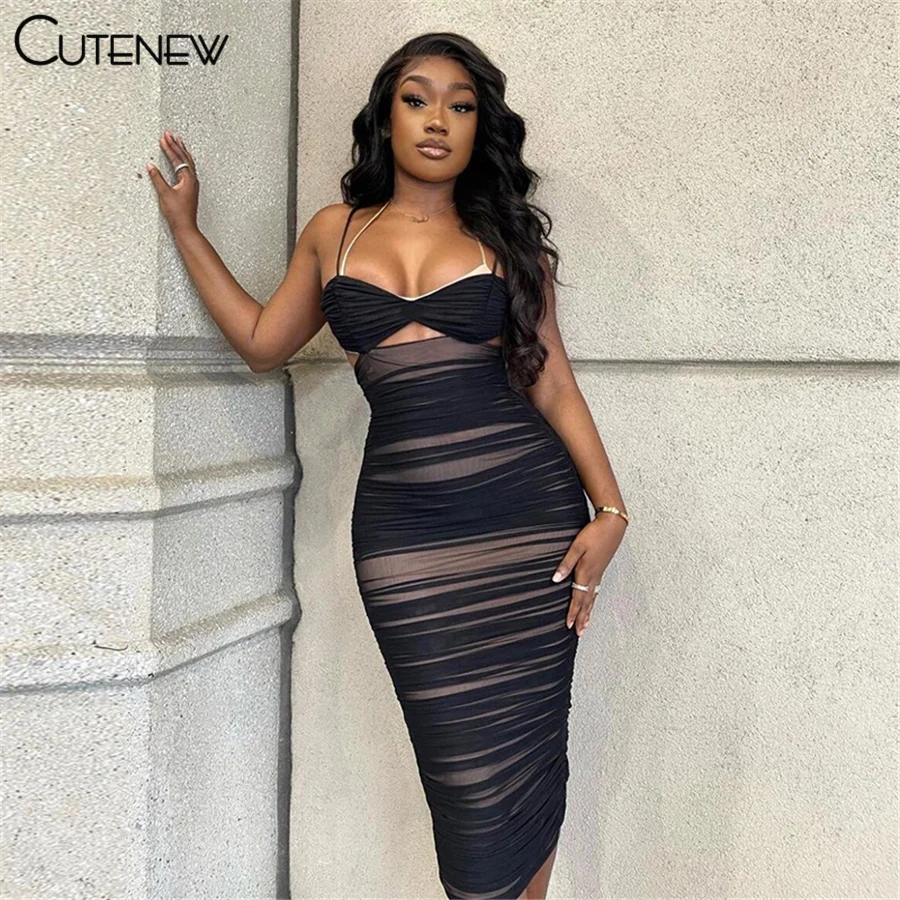 

Cutenew пикантная обувь в стиле пэчворк черный юбка из сетчатой ткани с цветочным принтом, сексуальное платье на бретелях, платье 2021, женская обувь, летняя модная мужская майка на каждый день вечерние пляжный отдых платья