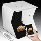 Светодиодный фотобокс 40x40x40 см для фотостудии, фон для фотосъемки, встроенный световой фотобокс, фотобокс для мелких предметов, светодиодный световой короб для фотосъемки
