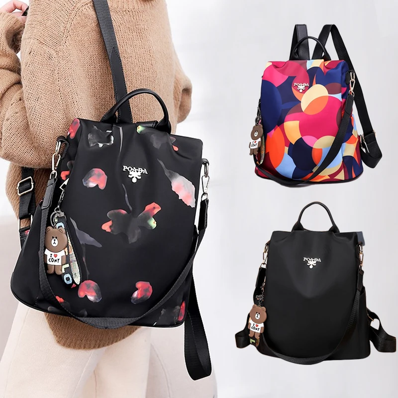 Стильная вместительная женская сумка-рюкзак повседневные сумки на плечо