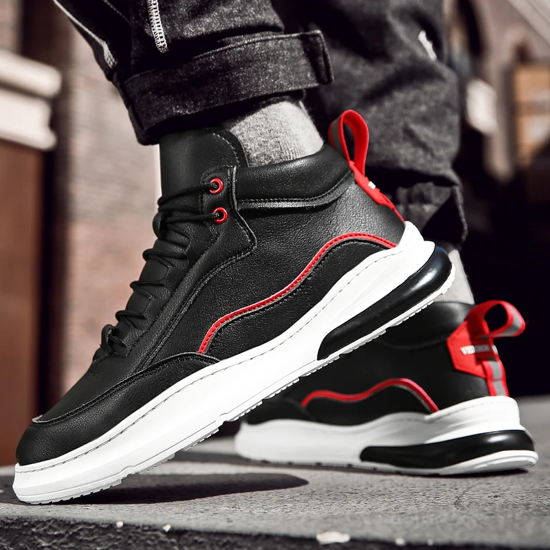 Высокая обувь для скейтбординга мужские кроссовки белая водонепроницаемая