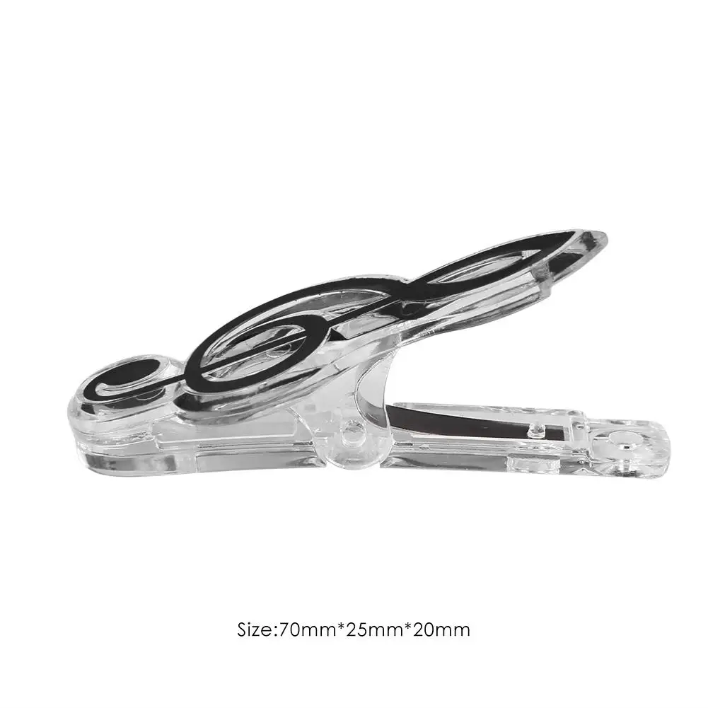 

Letter Paper Clip Piano Music Book Paper Sheet Plastic Musical Note Spring Holder Folder for Piano Guitar Violin Supply