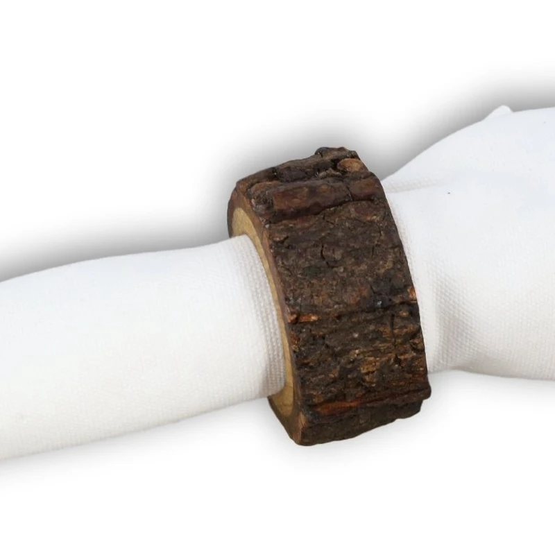 10 шт. ручной работы деревенские деревянные кольца для салфеток украшения стола