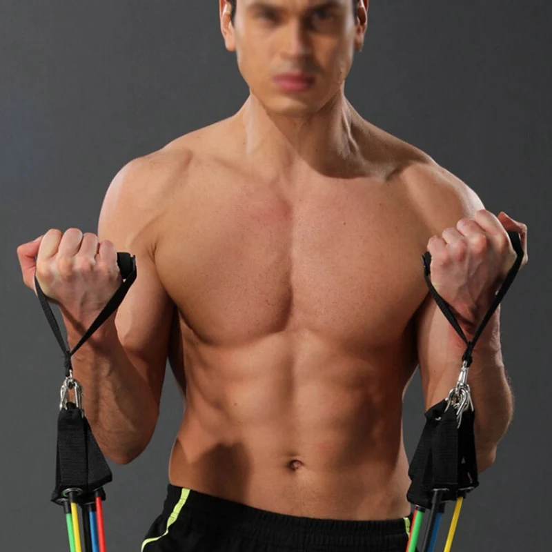 

11Pcs/Set Latex Resistance Bands Crossfit Training Exercise Yoga Tubes Pull Rope Rubber Expander Elastic Bands Fitness Equipment